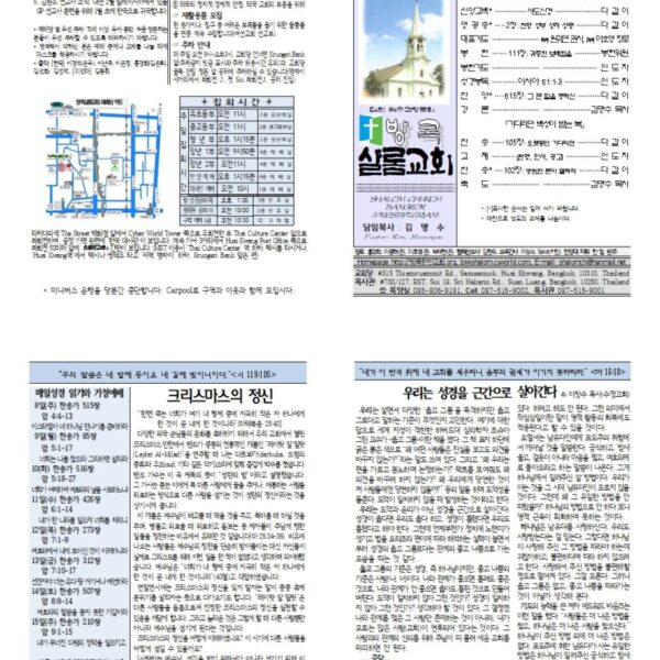 12월 둘째 주일 주보